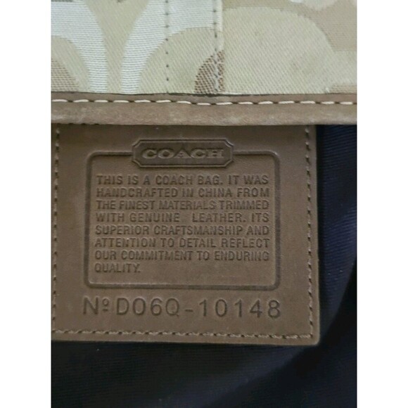 Coach Brown Optic Signature Shoulder Swing Bag Crossbody DO6Q 10148 Suade - Picture 8 of 11